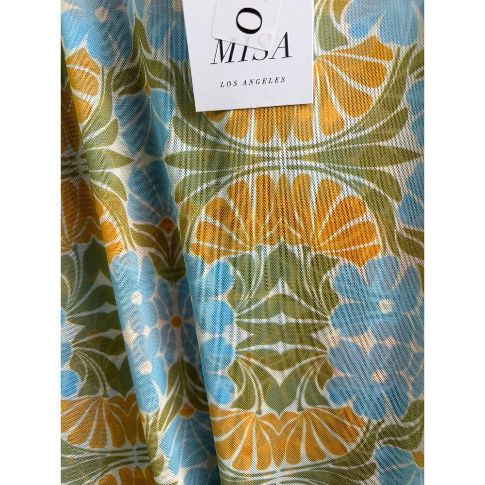 MISA Los Angeles Ekat Maxi Skirt - NWT - Blue Citrus Print - Size XS - Picture 7 of 10